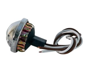 Buyers Products 5621534 1.5" 4 LED Clear Round License/Utility Light 