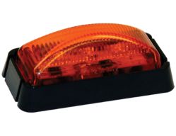 Buyers Products 5622203 2-1/2" 3 LED Amber Rectangular Surface Mount Marker Light - BUY 5622203