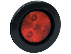 Buyers Products 5622514 2.5" Red 4 LED Round Marker Light w/ Grommet & Plug - BUY 5622514