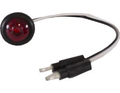 Buyers Products 5623413 0.75" Round Red 1 LED Marker - Hard Wired with .180 Male Bullets - BUY 5623413