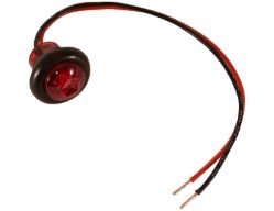 Buyers Products 5623414 0.75" Round Red 1 LED Marker - Hard Wired with Stripped Leads - BUY 5623414