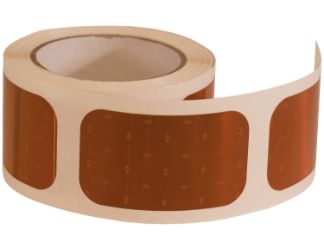 Buyers Products 5623521 3.5" Rectangular Amber Dot Reflectors (500 per roll) 