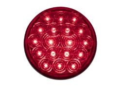 Buyers Products 5624119 4" 18 LED Red Round Stop/Turn/Tail Light w/ PL3 Plug - BUY 5624119