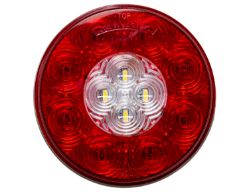 Buyers Products 5624130 4" 12 LED Red Round Stop/Turn/Tail Light w/ PL3 & PL2 Connection - BUY 5624130