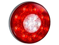 Buyers Products 5624130 4" 12 LED Red Round Stop/Turn/Tail Light w/ PL3 & PL2 Connection - BUY 5624130