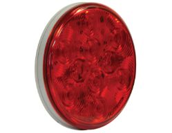 Buyers Products 5624151 4" 10 LED Red Round Stop/Turn/Tail Light w/ AMP-Style Plug - BUY 5624151