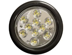 Buyers Products 5624310 4" 10 LED Round Clear Back-Up Light with Grommet and PL2 Plug - BUY 5624310