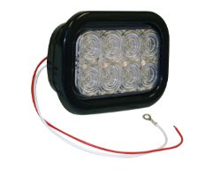 Buyers Products 5625332 5-1/3" 32 LED Clear Rectangular Backup Light with Grommet and PL2 Plug - BUY 5625332