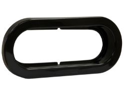 Buyers Products 5626050 6-1/2" Recessed Black TPR Grommet for Oval Recessed Lights - BUY 5626050