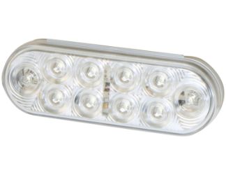 Buyers Products 5626352 6" Oval 10 LED Clear Interior Dome Light 