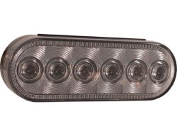 Buyers Products 5626356 6" 6 LED Clear Oval Backup Light w/ PL2 Plug - BUY 5626356