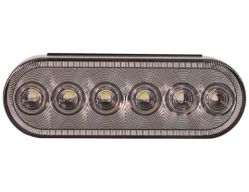Buyers Products 5626356 6" 6 LED Clear Oval Backup Light w/ PL2 Plug - BUY 5626356