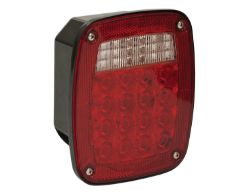 Buyers Products 5626734 5-3/4" 34 LED Red 3-Stud Box Style Stop/Turn/Tail Light & Back-Up with Reflex - BUY 5626734