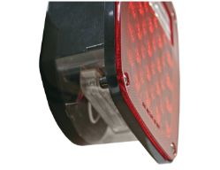 Buyers Products 5626738 5-3/4" 38 LED Red 3-Stud Box Style Stop/Turn/Tail Light with License Plate Light - BUY 5626738