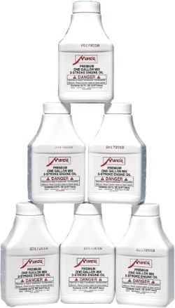 Mantis 1522 Pack of 6 Bottles of 2.6 oz 2-Cycle Engine Oil - 1 Gallon Mix 