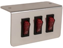 Buyers Products 6391003 Triple Switch Panel, On-Off Illuminated - BUY 6391003