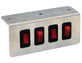 Buyers Products 6391004 Quad Switch Panel, On-Off Illuminated 