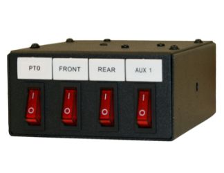 Buyers Products 6391104 4-Function Backlit Pre-wired Switch Box 