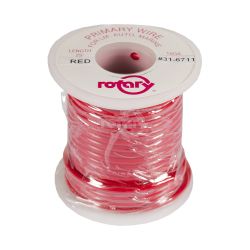 Rotary 6711 16 AWG 25 Primary Wire - Red 