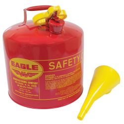 Stens 765-188 Eagle 5 Gallon Metal Safety Fuel Can with Funnel - STE 765-188