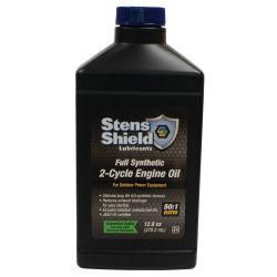 Stens 770-124 Case of 24 Bottles of 12.8 oz Full Synthetic 50:1 2-Cycle Engine Oil - 5 Gallon Mix - STE 770-124
