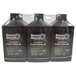 Stens 770-124 Case of 24 Bottles of 12.8 oz Full Synthetic 50:1 2-Cycle Engine Oil - 5 Gallon Mix - STE 770-124