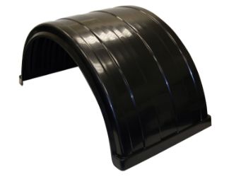 Buyers Products 8590245 Black Poly Fender with Integrated Molded Ribs (1 Fender) 