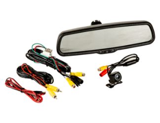 Buyers Products 8883030 Rearview Mirror Monitor Rear Observation System, Universal OEM 4.3" Monitor & Night Vision Camera 