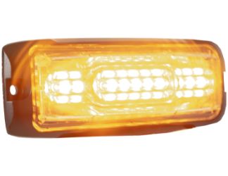 Buyers Products 8890301 5" Clear 12 LED Ultra Thin Wide Angle Strobe Light 