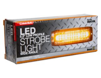 Buyers Products 8890300 5" Amber 12 LED Ultra Thin Wide Angle Strobe Light 