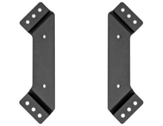 Buyers Products 8891010 Aluminum Black Powder Coat Mounting Brackets for Octagonal Mini Light Bars 