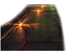 Buyers Products 8891016 4" 16 LED Amber Rechargeable Round Strobe Road Flare - BUY 8891016