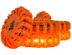 Buyers Products 8891016 4" 16 LED Amber Rechargeable Round Strobe Road Flare - BUY 8891016