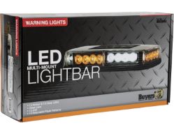 Buyers Products 8891042 12V DC, 2 Amp 12 Amber, 12 Clear LED Minilight Bar - Magnetic Mount - BUY 8891042
