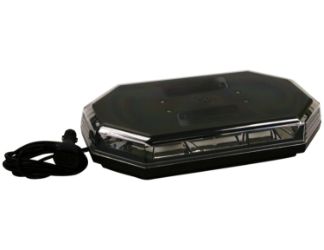 Buyers Products 8891068 12-24V DC Amber/Blue LED Octagonol Mini Light Bar 