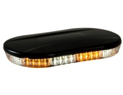 Buyers Products 8891082 10" Class 1 Low Profile 20 Amber/20 Clear LED Oval Mini Light Bar - BUY 8891082