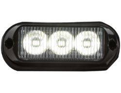 Buyers Products 8891121 3-7/8" 3 LED Clear Surface Mount Mini Strobe Light - BUY 8891121
