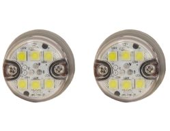 Buyers Products 8891327 Dual Amber/Clear LED "Hidden" Push-On Strobe Light - 25 ft. Cable - BUY 8891327