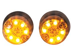 Buyers Products 8891326 Dual Amber LED "Hidden" Push-On Strobe Light - 25 ft. Cable - BUY 8891326