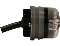 Buyers Products 8891326 Dual Amber LED "Hidden" Push-On Strobe Light - 25 ft. Cable - BUY 8891326