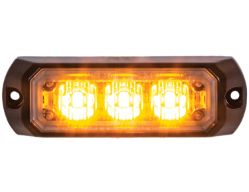 Buyers Products 8891400 3.4" 3 LED Amber Rectangular Surface Mount Mini Strobe Light - BUY 8891400
