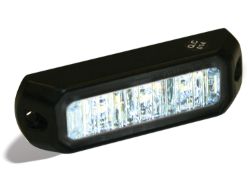 Buyers Products 8891401 3.4" 3 LED Clear Rectangular Surface Mount Mini Strobe Light - BUY 8891401