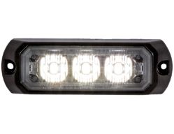 Buyers Products 8891401 3.4" 3 LED Clear Rectangular Surface Mount Mini Strobe Light - BUY 8891401