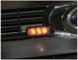 Buyers Products 8891403 2-1/2" 3 LED Amber Rectangular Multi-Mount Mini Strobe Light - BUY 8891403