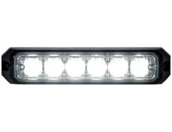 Buyers Products 8891502 5" 6 LED Amber/Clear Aluminum Mini Strobe Light Surface Mount - BUY 8891502