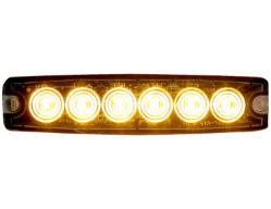 Buyers Products 8892201 5.14" 6 LED Clear Thin Mount Horizontal Strobe Light - BUY 8892201