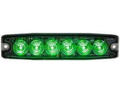 Buyers Products 8892209 5.1" 6 LED Green Thin Mount Horizontal Strobe Light - BUY 8892209