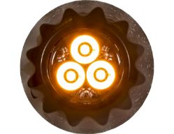 Buyers Products 8892400 1" 3 LED Amber Surface/Recess Mount Strobe Light - BUY 8892400