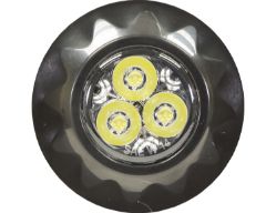 Buyers Products 8892401 1" 3 LED Clear Surface/Recess Mount Strobe Light - BUY 8892401
