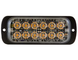 Buyers Products 8892600 4.5" 12 LED Amber Thin Dual Row Strobe Light - BUY 8892600